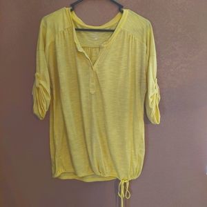 New York & Co. Large Yellow Top